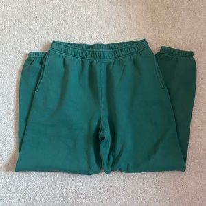 Aritzia tna cozy fleece sweatpants - scarab